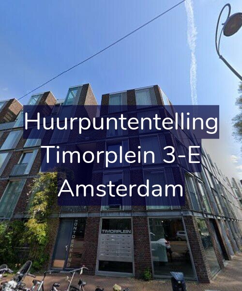Foto gevel Huurpuntentelling voor Timorplein 3-E, Amsterdam