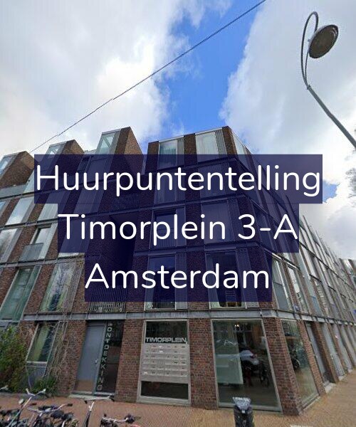 Foto gevel Huurpuntentelling voor Timorplein 3-A, Amsterdam