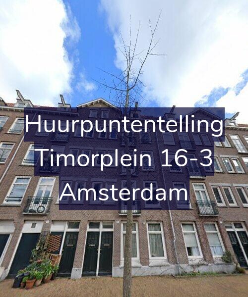 Foto gevel Huurpuntentelling voor Timorplein 16-3, Amsterdam