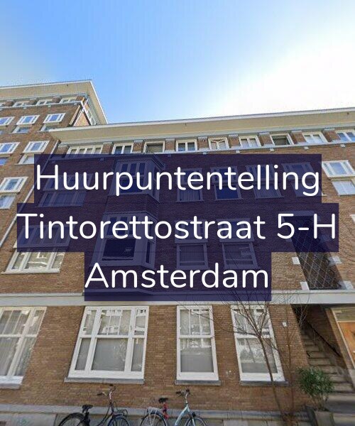 Foto gevel Huurpuntentelling voor Tintorettostraat 5-H, Amsterdam