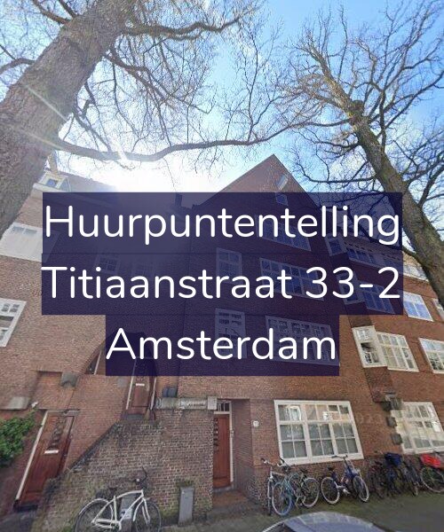 Foto gevel Huurpuntentelling voor Titiaanstraat 33-2, Amsterdam
