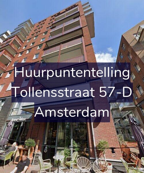 Foto gevel Huurpuntentelling voor Tollensstraat 57-D, Amsterdam