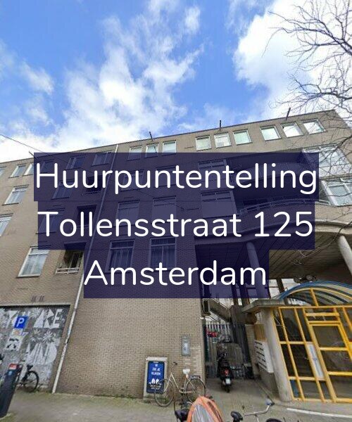 Foto gevel Huurpuntentelling voor Tollensstraat 125, Amsterdam