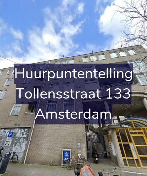 Foto gevel Huurpuntentelling voor Tollensstraat 133, Amsterdam