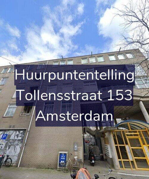 Foto gevel Huurpuntentelling voor Tollensstraat 153, Amsterdam