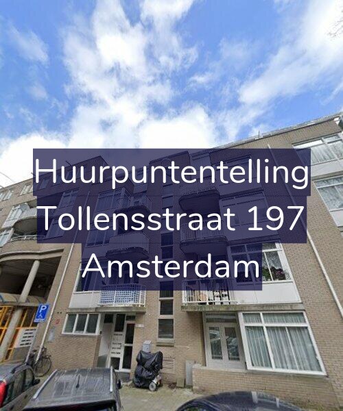 Foto gevel Huurpuntentelling voor Tollensstraat 197, Amsterdam