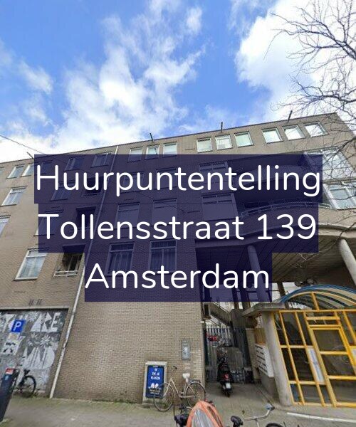 Foto gevel Huurpuntentelling voor Tollensstraat 139, Amsterdam