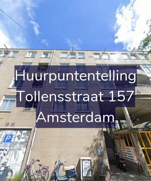 Foto gevel Huurpuntentelling voor Tollensstraat 157, Amsterdam