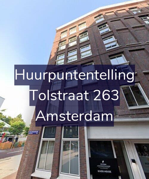 Foto gevel Huurpuntentelling voor Tolstraat 263, Amsterdam