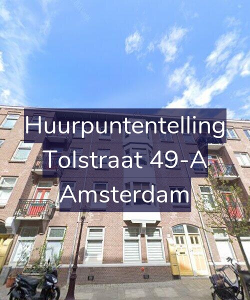 Foto gevel Huurpuntentelling voor Tolstraat 49-A, Amsterdam