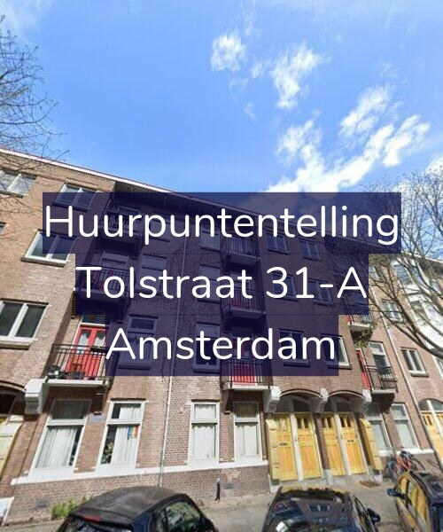 Foto gevel Huurpuntentelling voor Tolstraat 31-A, Amsterdam