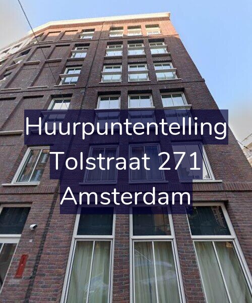 Foto gevel Huurpuntentelling voor Tolstraat 271, Amsterdam