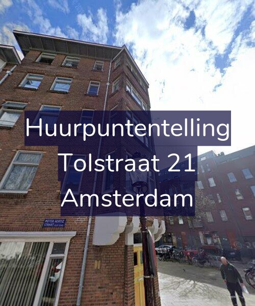 Foto gevel Huurpuntentelling voor Tolstraat 21, Amsterdam