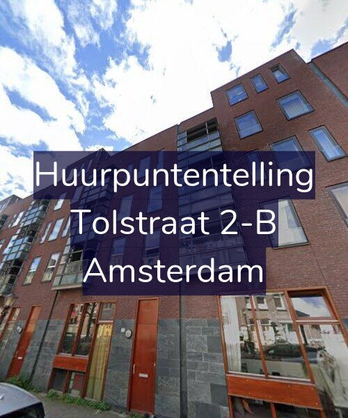 Foto gevel Huurpuntentelling voor Tolstraat 2-B, Amsterdam