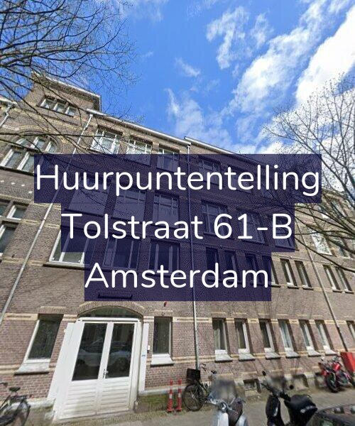 Foto gevel Huurpuntentelling voor Tolstraat 61-B, Amsterdam