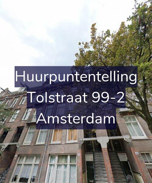 Foto gevel Huurpuntentelling voor Tolstraat 99-2, Amsterdam