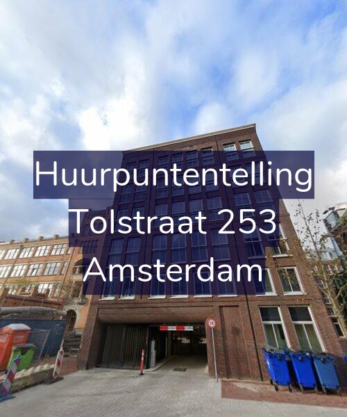 Foto gevel Huurpuntentelling voor Tolstraat 253, Amsterdam