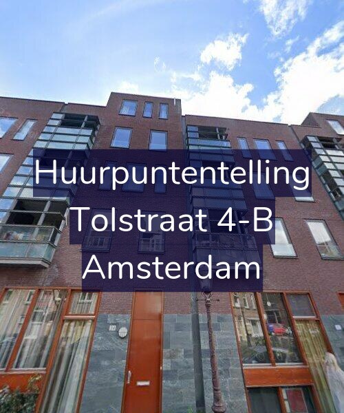 Foto gevel Huurpuntentelling voor Tolstraat 4-B, Amsterdam