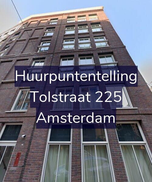 Foto gevel Huurpuntentelling voor Tolstraat 225, Amsterdam