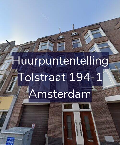 Foto gevel Huurpuntentelling voor Tolstraat 194-1, Amsterdam