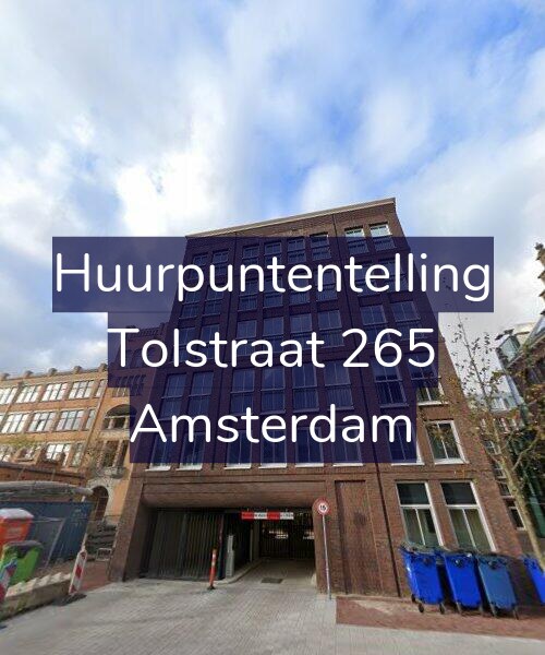 Foto gevel Huurpuntentelling voor Tolstraat 265, Amsterdam