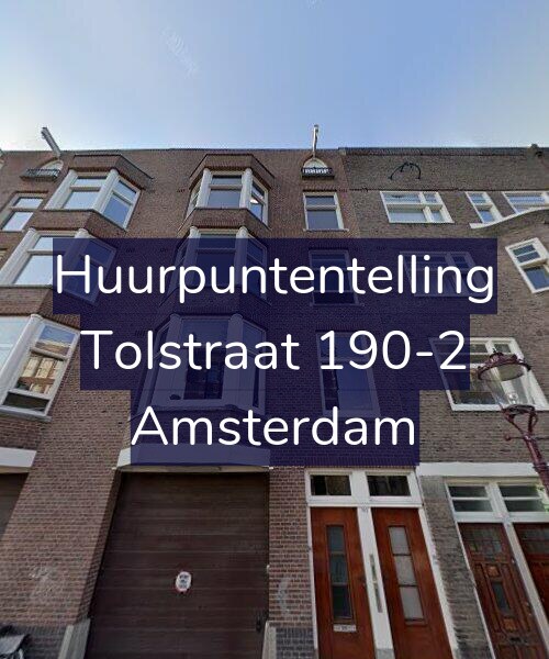 Foto gevel Huurpuntentelling voor Tolstraat 190-2, Amsterdam