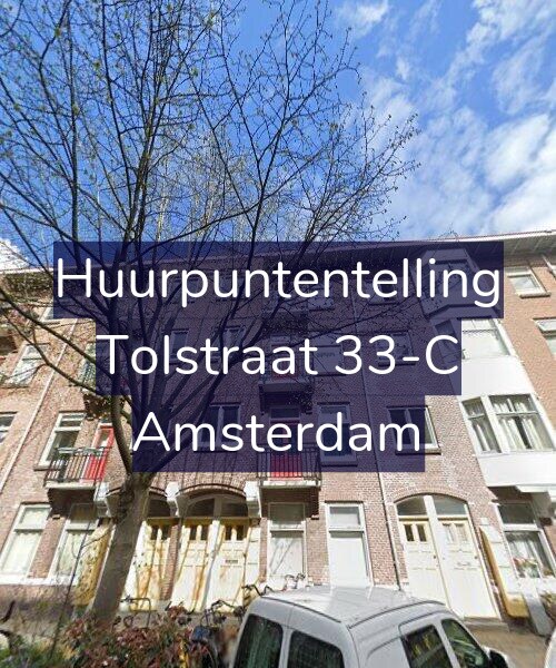 Foto gevel Huurpuntentelling voor Tolstraat 33-C, Amsterdam