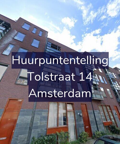 Foto gevel Huurpuntentelling voor Tolstraat 14, Amsterdam