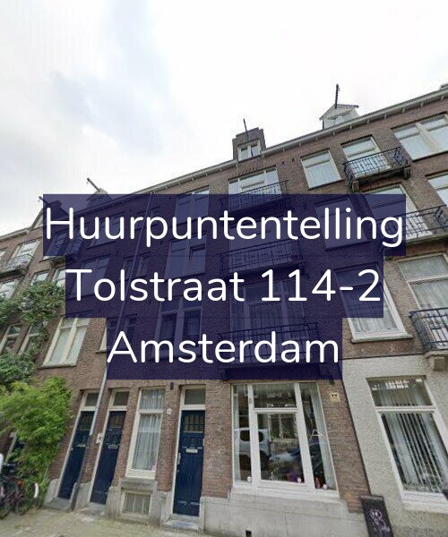 Foto gevel Huurpuntentelling voor Tolstraat 114-2, Amsterdam