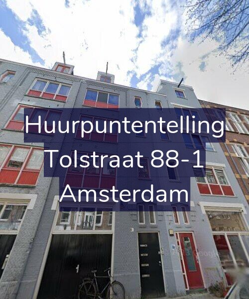 Foto gevel Huurpuntentelling voor Tolstraat 88-1, Amsterdam