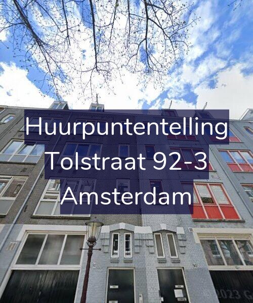 Foto gevel Huurpuntentelling voor Tolstraat 92-3, Amsterdam