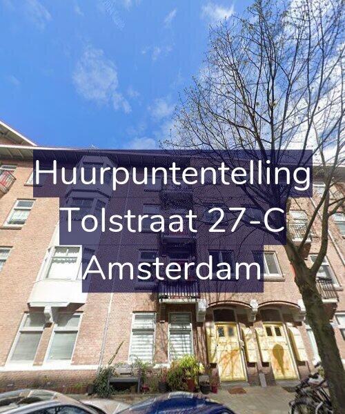 Foto gevel Huurpuntentelling voor Tolstraat 27-C, Amsterdam
