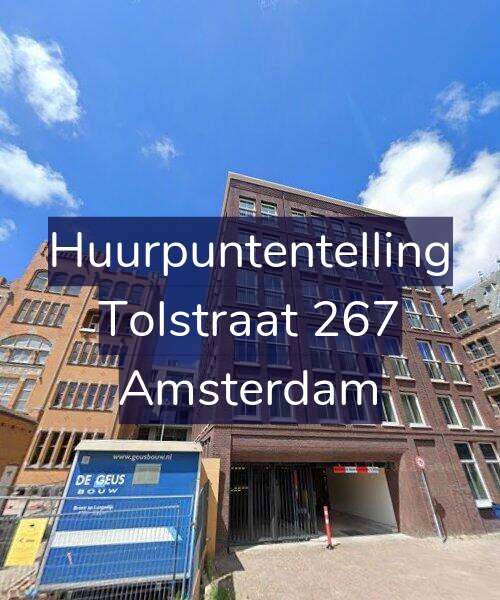 Foto gevel Huurpuntentelling voor Tolstraat 267, Amsterdam