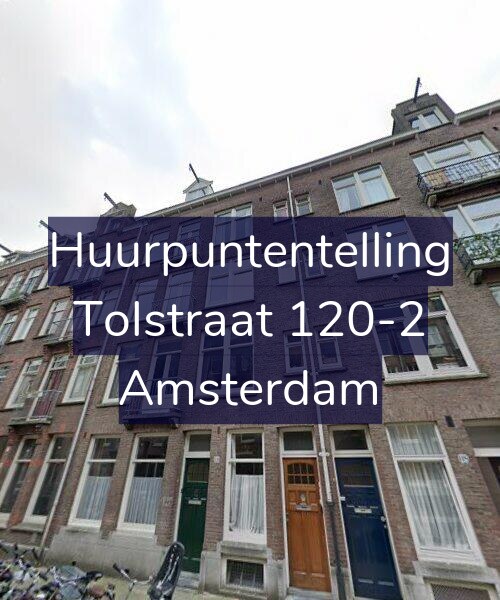 Foto gevel Huurpuntentelling voor Tolstraat 120-2, Amsterdam