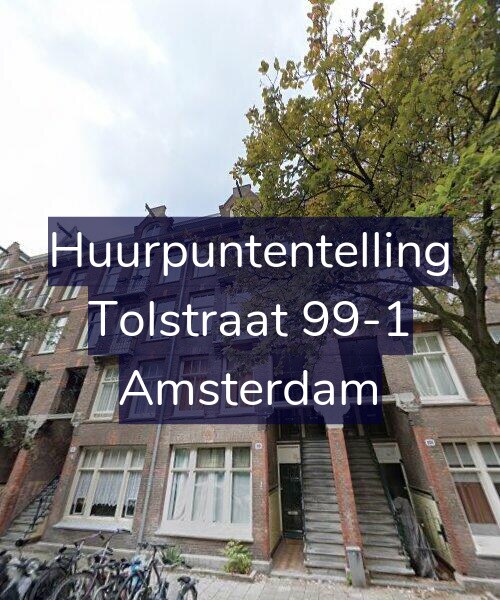Foto gevel Huurpuntentelling voor Tolstraat 99-1, Amsterdam