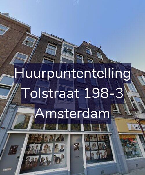 Foto gevel Huurpuntentelling voor Tolstraat 198-3, Amsterdam