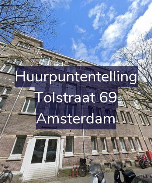Foto gevel Huurpuntentelling voor Tolstraat 69, Amsterdam