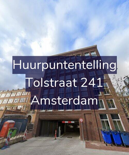 Foto gevel Huurpuntentelling voor Tolstraat 241, Amsterdam
