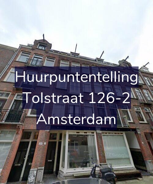 Foto gevel Huurpuntentelling voor Tolstraat 126-2, Amsterdam