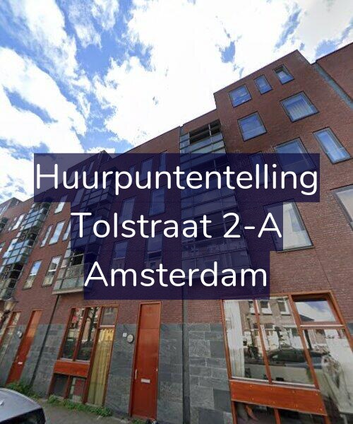 Foto gevel Huurpuntentelling voor Tolstraat 2-A, Amsterdam