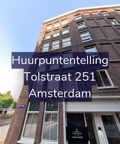 Foto gevel Huurpuntentelling voor Tolstraat 251, Amsterdam