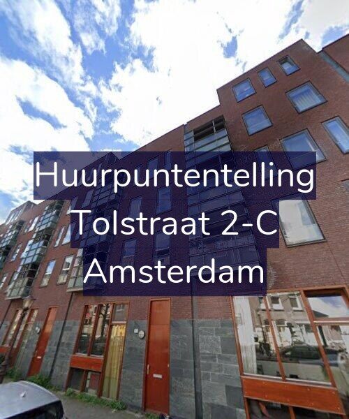 Foto gevel Huurpuntentelling voor Tolstraat 2-C, Amsterdam