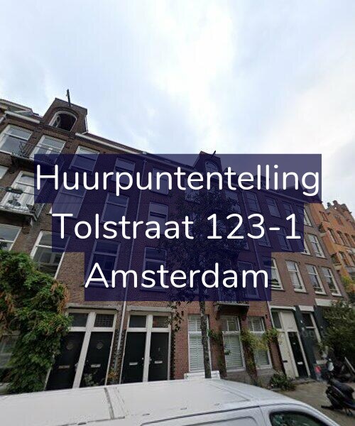 Foto gevel Huurpuntentelling voor Tolstraat 123-1, Amsterdam