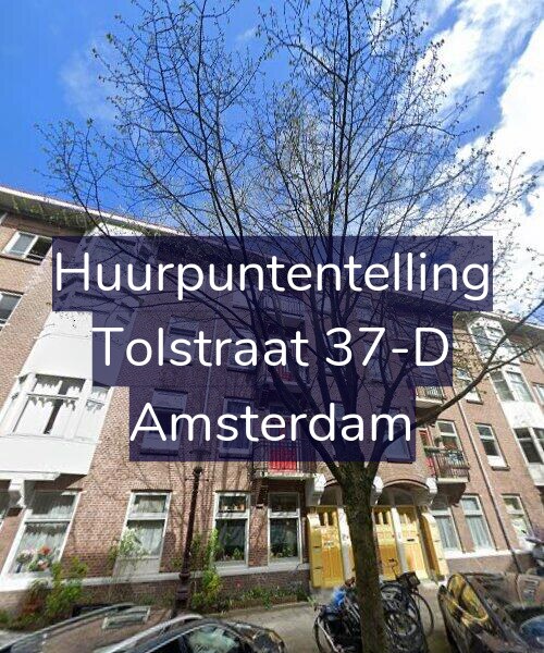 Foto gevel Huurpuntentelling voor Tolstraat 37-D, Amsterdam