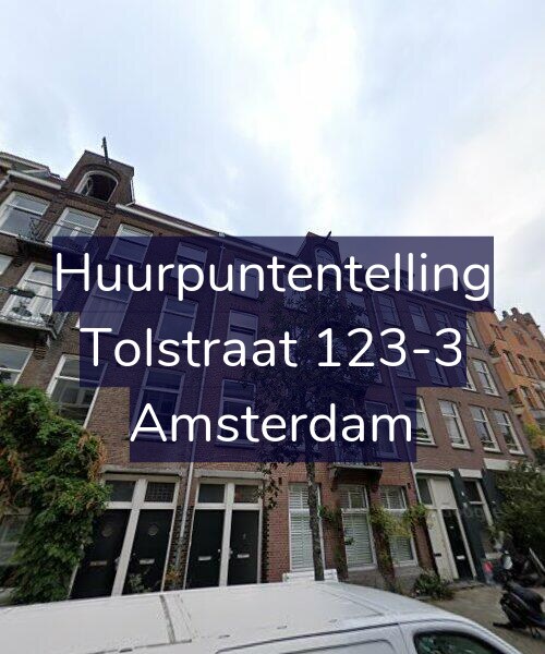 Foto gevel Huurpuntentelling voor Tolstraat 123-3, Amsterdam