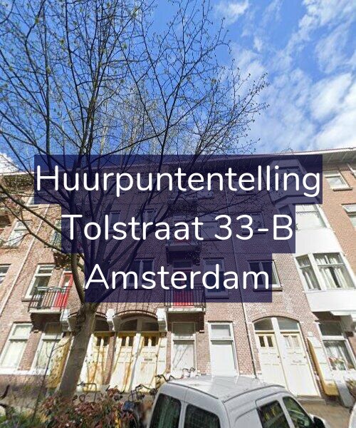 Foto gevel Huurpuntentelling voor Tolstraat 33-B, Amsterdam