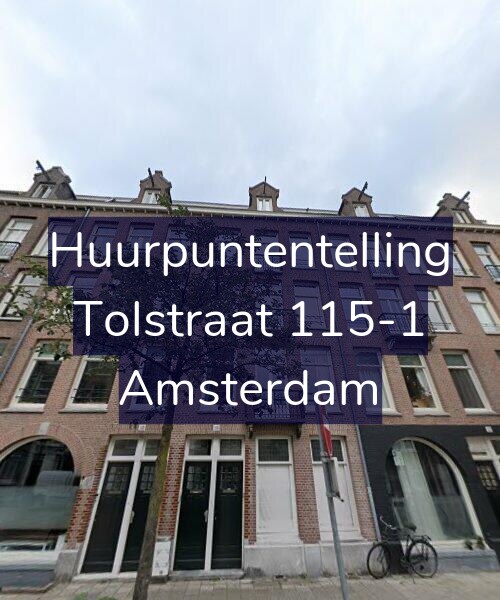Foto gevel Huurpuntentelling voor Tolstraat 115-1, Amsterdam