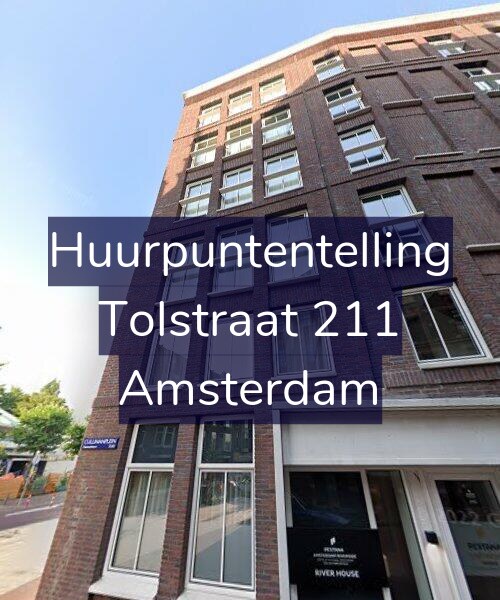 Foto gevel Huurpuntentelling voor Tolstraat 211, Amsterdam