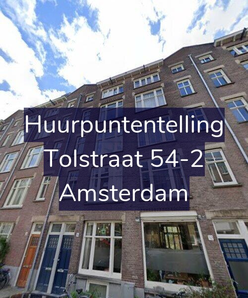 Foto gevel Huurpuntentelling voor Tolstraat 54-2, Amsterdam