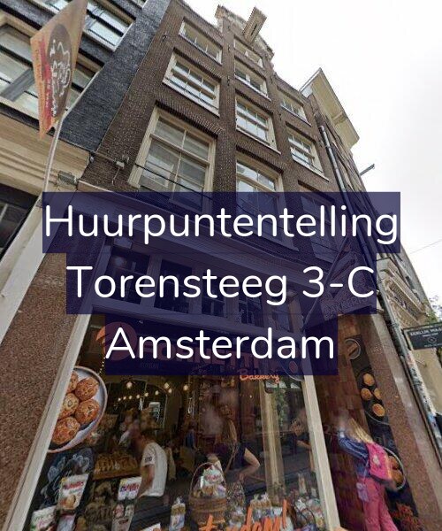 Foto gevel Huurpuntentelling voor Torensteeg 3-C, Amsterdam
